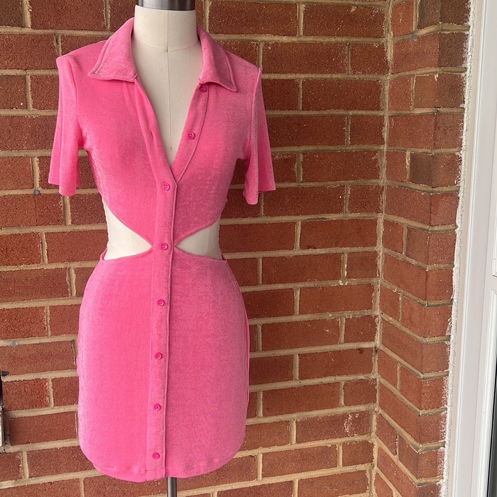 Runaway pink cutout mini dress Size 6 - Picture 5 of 8